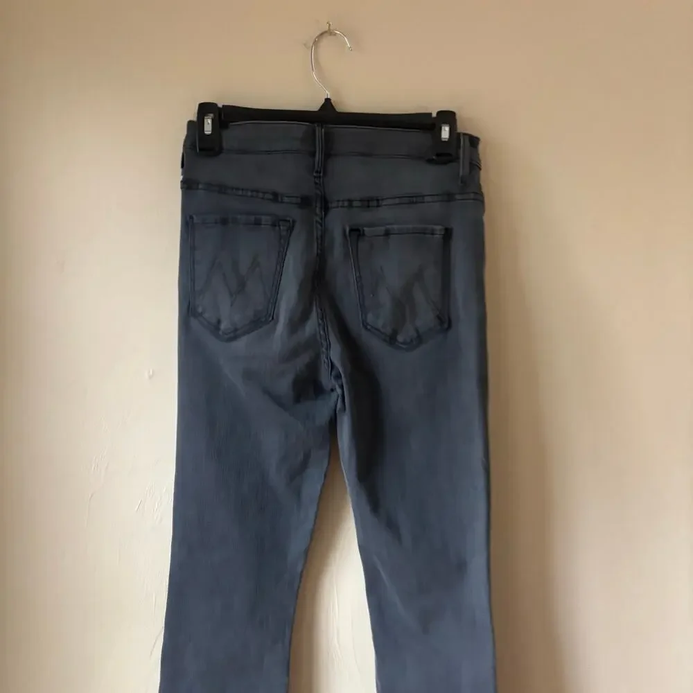 Mother The Insider‎ Crop Step Fray Dancing in the Moonlight Size 27 Black
